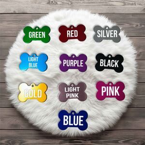 Custom Engraved Personalized Dog Pet tags Double Side Engraved ID Dog Cat Tag